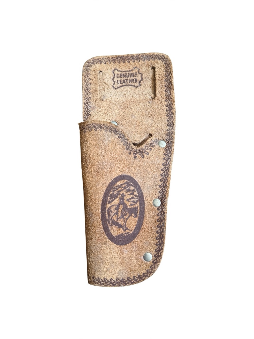Vintage 1960s Leather Cap Gun Cowboy Gun Holster